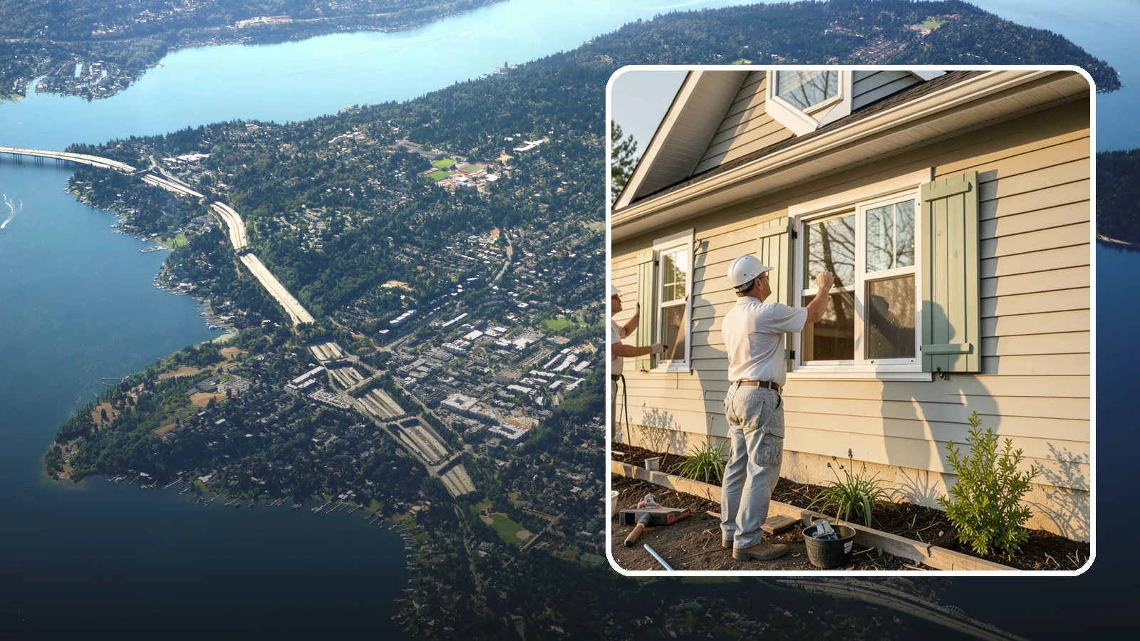 Shutter Installation in Mercer Island, King County, WA - Shutter installation that adds character and framing to your home's windows.