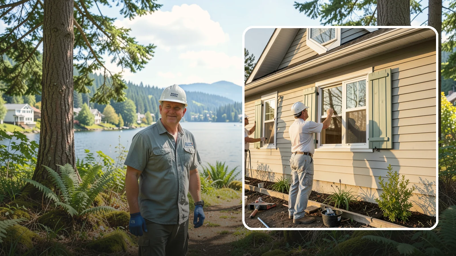 Shutter Installation in Milton, King County, WA - Shutter installation that adds character and framing to your home's windows.