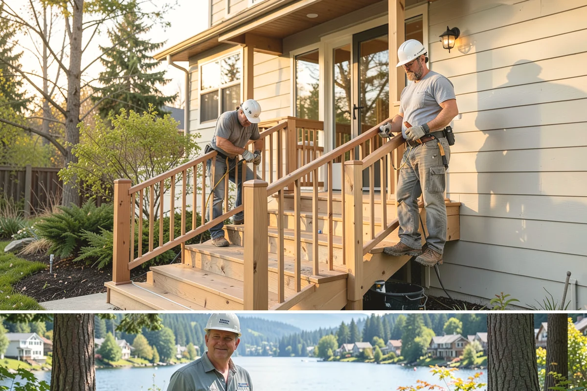 Shutter Installation in Milton, King County, WA - Installation can happen in any dry, workable weather.