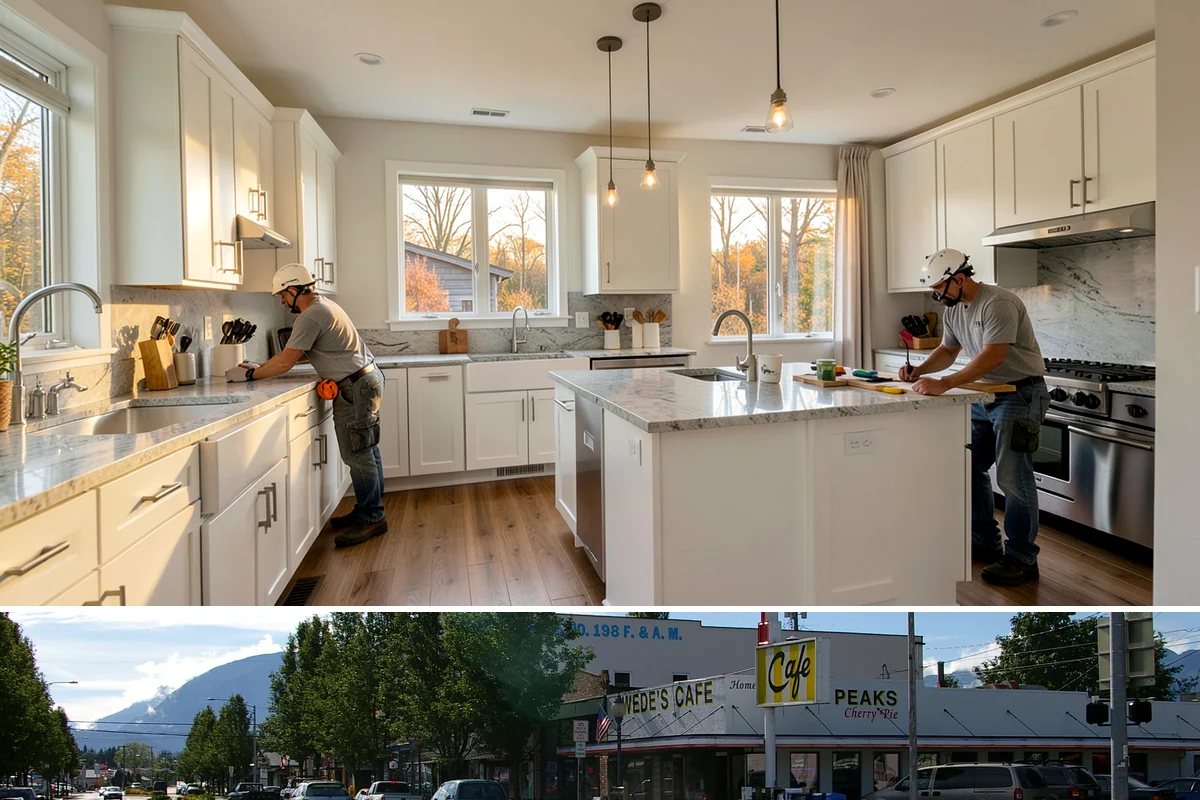 Shutter Installation in North Bend, King County, WA - Installation can happen in any dry, workable weather.