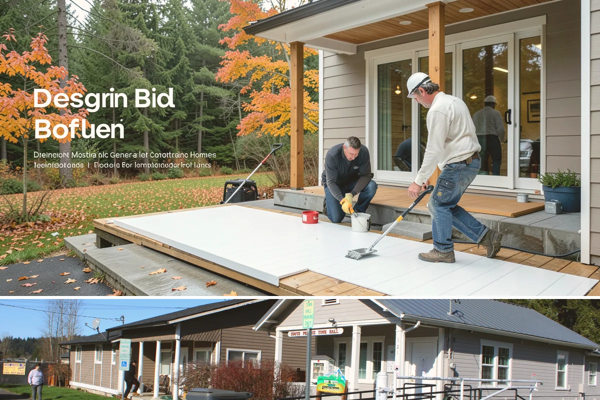 Shutter Installation in South Prairie, Pierce County, WA - Installation can happen in any dry, workable weather.