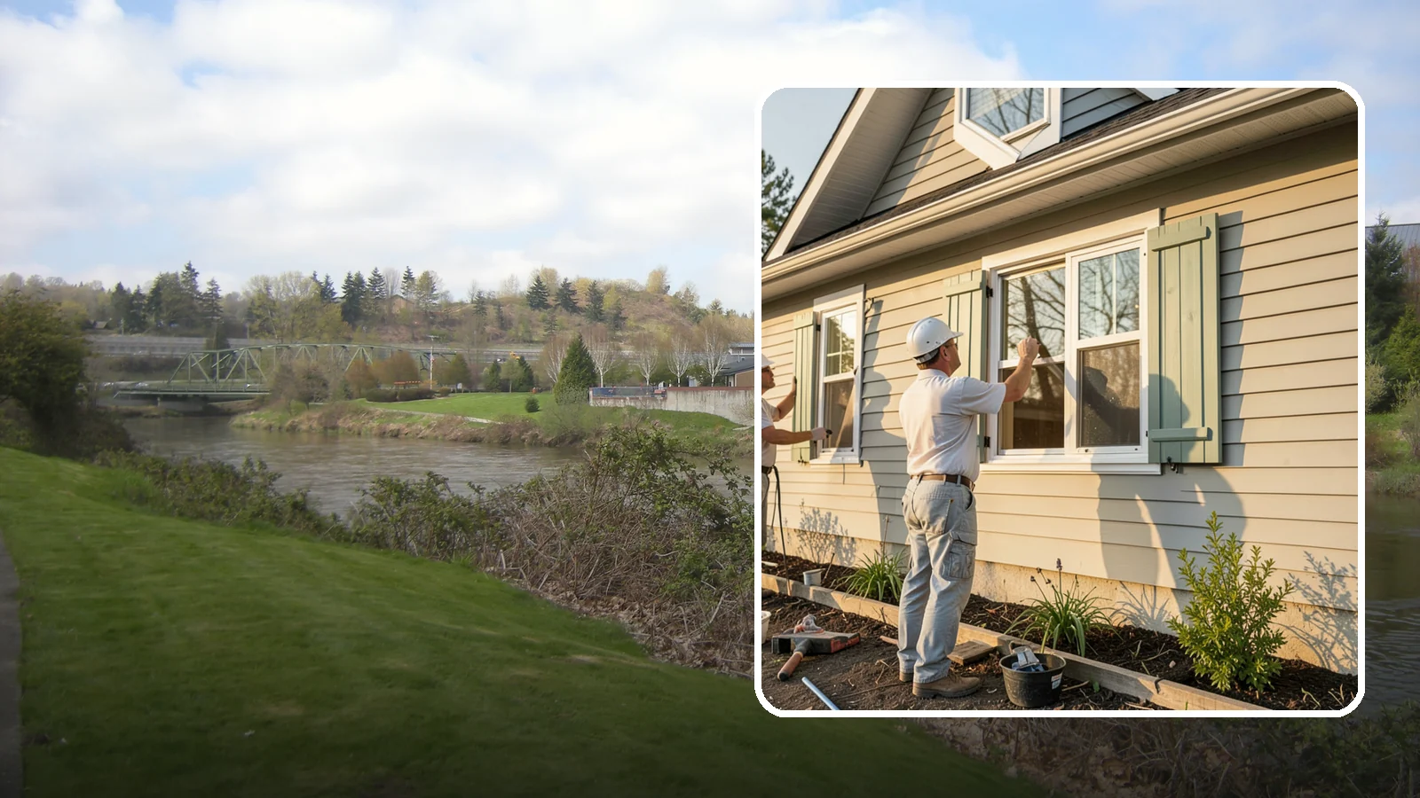 Shutter Installation in Tukwila, King County, WA - Shutter installation that adds character and framing to your home's windows.