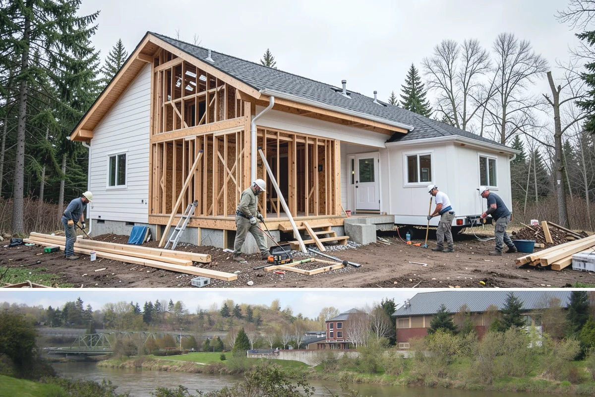 Shutter Installation in Tukwila, King County, WA - Installation can happen in any dry, workable weather.