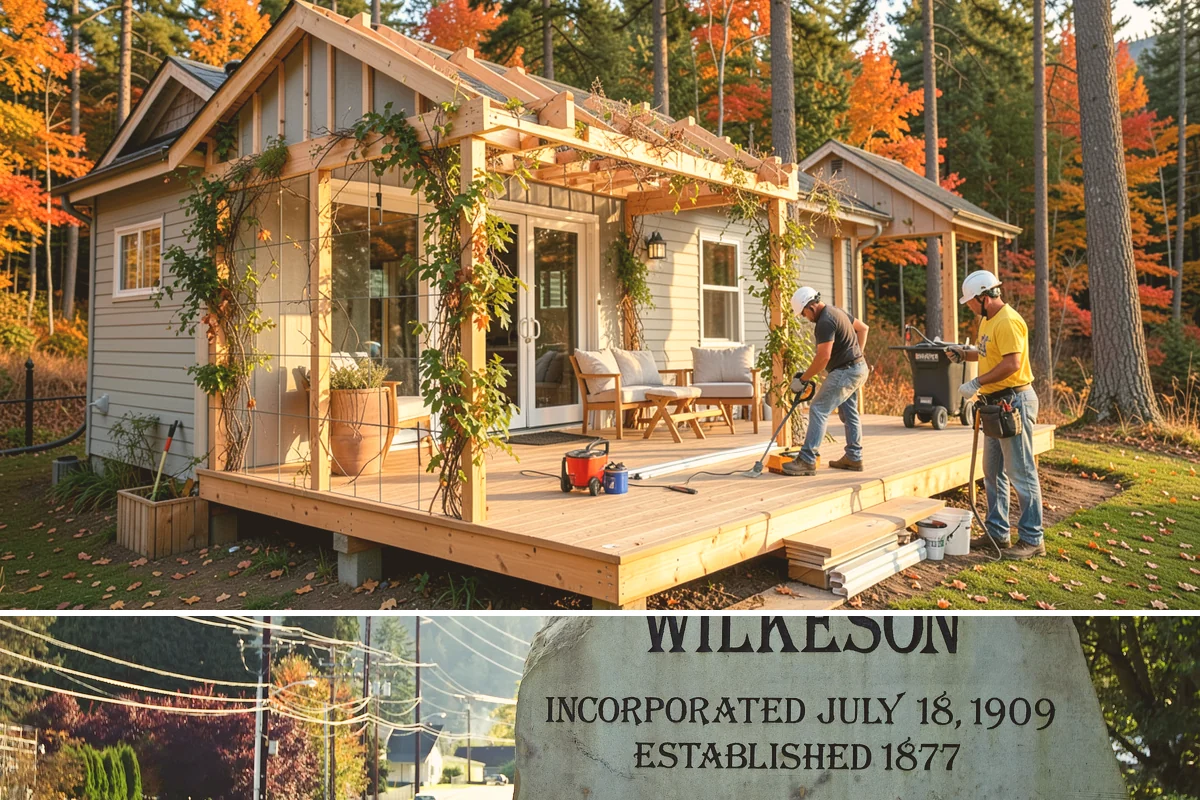 Shutter Installation in Wilkeson, Pierce County, WA - Installation can happen in any dry, workable weather.