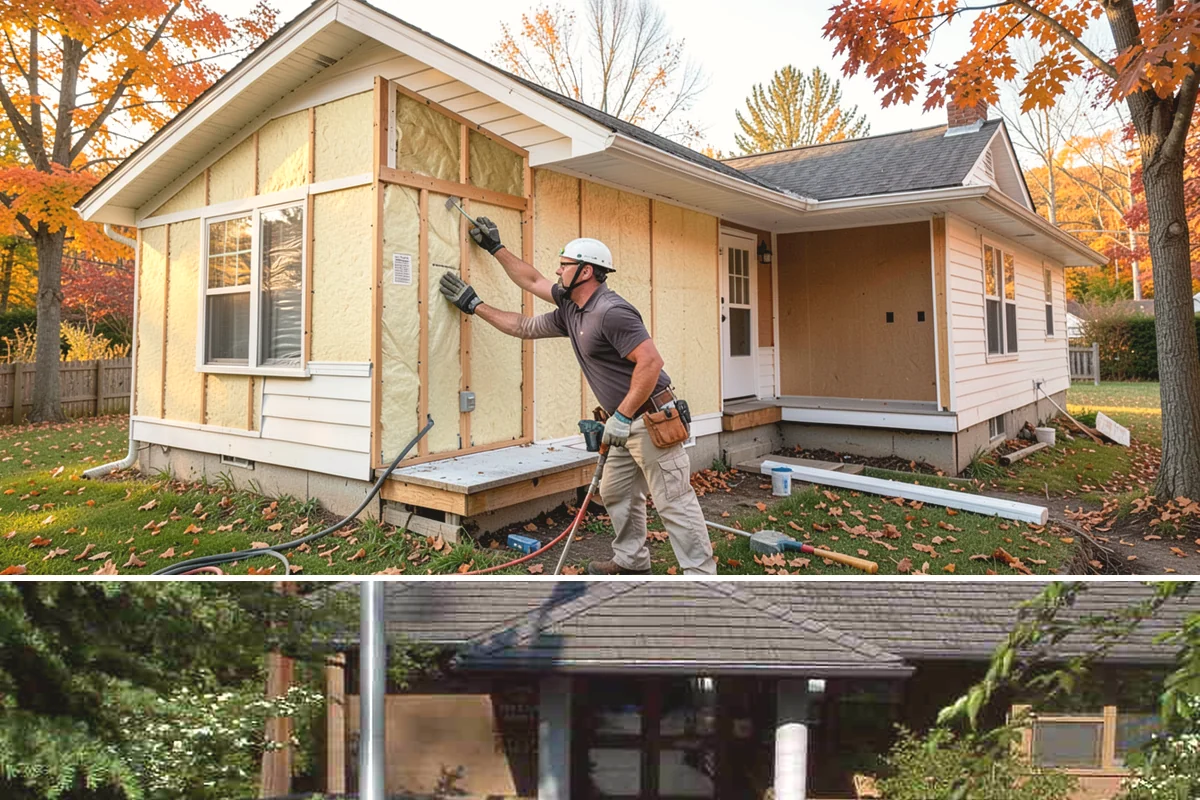 Shutter Installation in Yarrow Point, King County, WA - Installation can happen in any dry, workable weather.