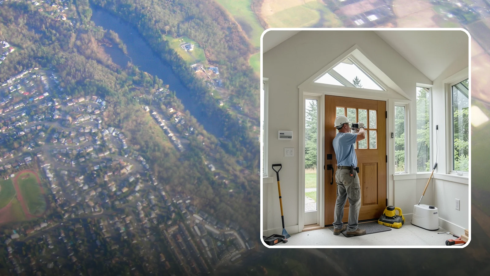 Sidelight Installation in Algona, King County, WA - Slender sidelight windows flanking your entry that flood the foyer with natural light.