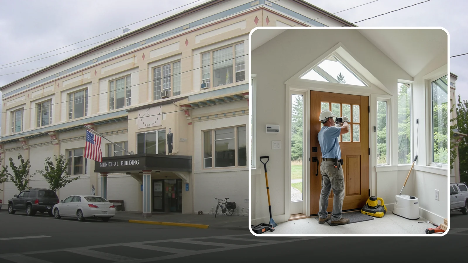 Sidelight Installation in Anacortes, Skagit County, WA - Slender sidelight windows flanking your entry that flood the foyer with natural light.