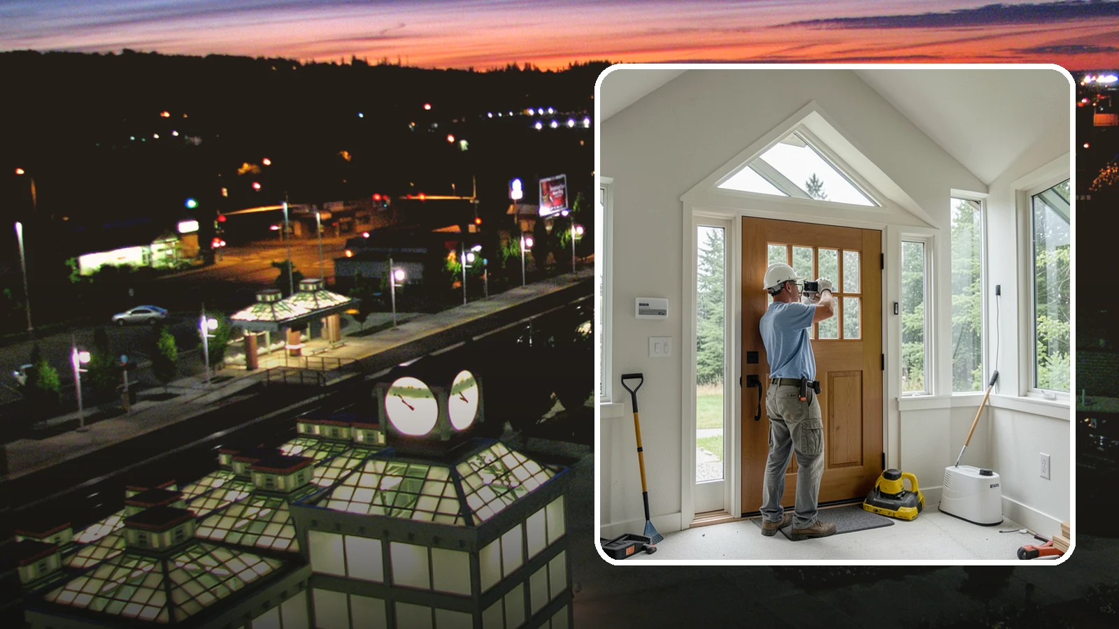 Sidelight Installation in Auburn, King County, WA - Slender sidelight windows flanking your entry that flood the foyer with natural light.