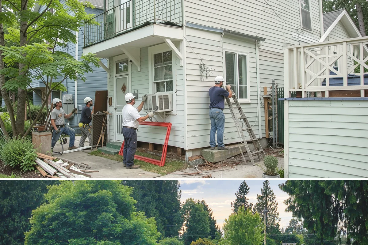 Sidelight Installation in Bonney Lake, Pierce County, WA - Because sidelights widen an exterior opening, drier months are the best time to install them.