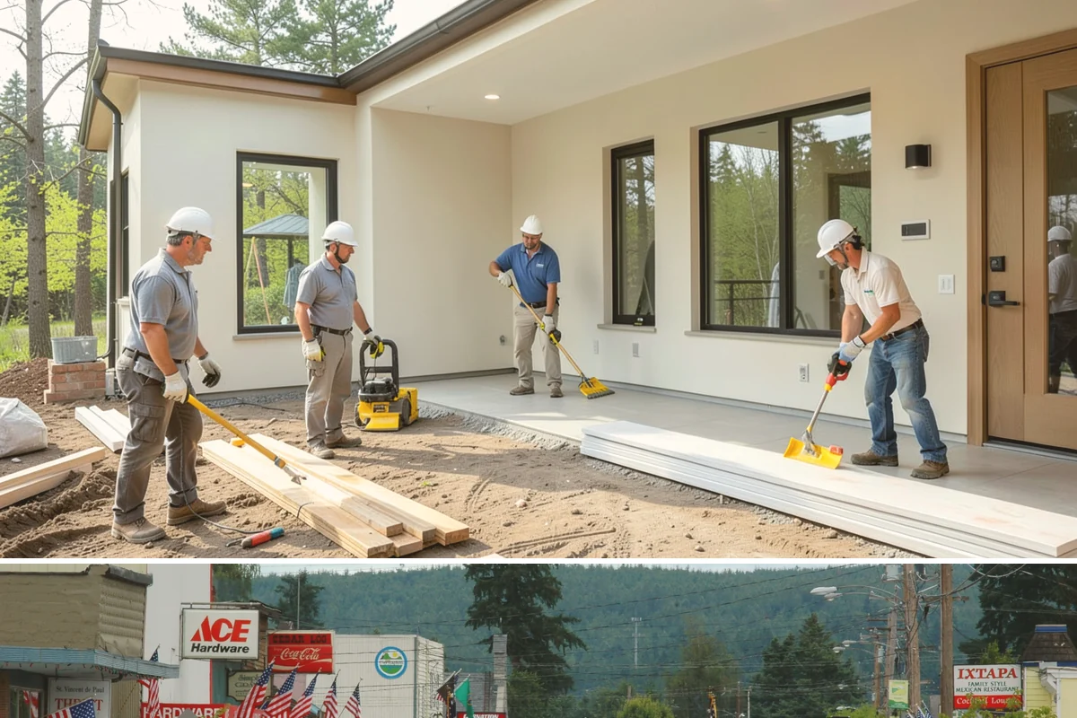 Sidelight Installation in Carnation, King County, WA - Because sidelights widen an exterior opening, drier months are the best time to install them.