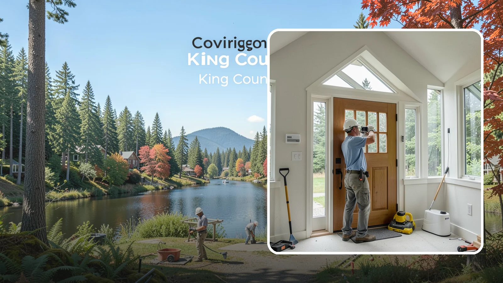 Sidelight Installation in Covington, King County, WA - Slender sidelight windows flanking your entry that flood the foyer with natural light.