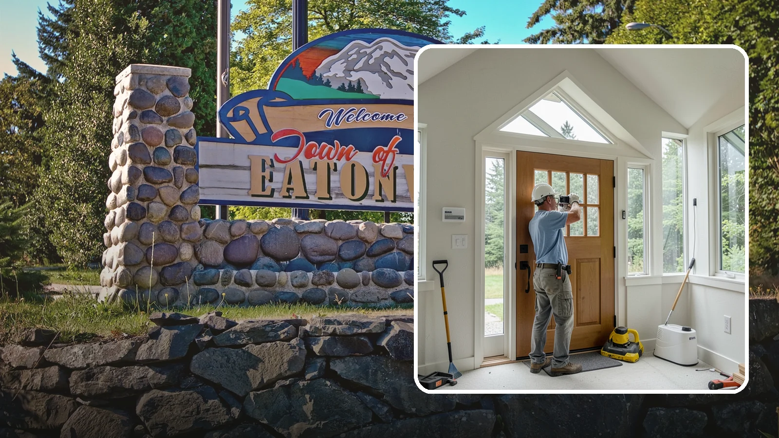 Sidelight Installation in Eatonville, Pierce County, WA - Slender sidelight windows flanking your entry that flood the foyer with natural light.