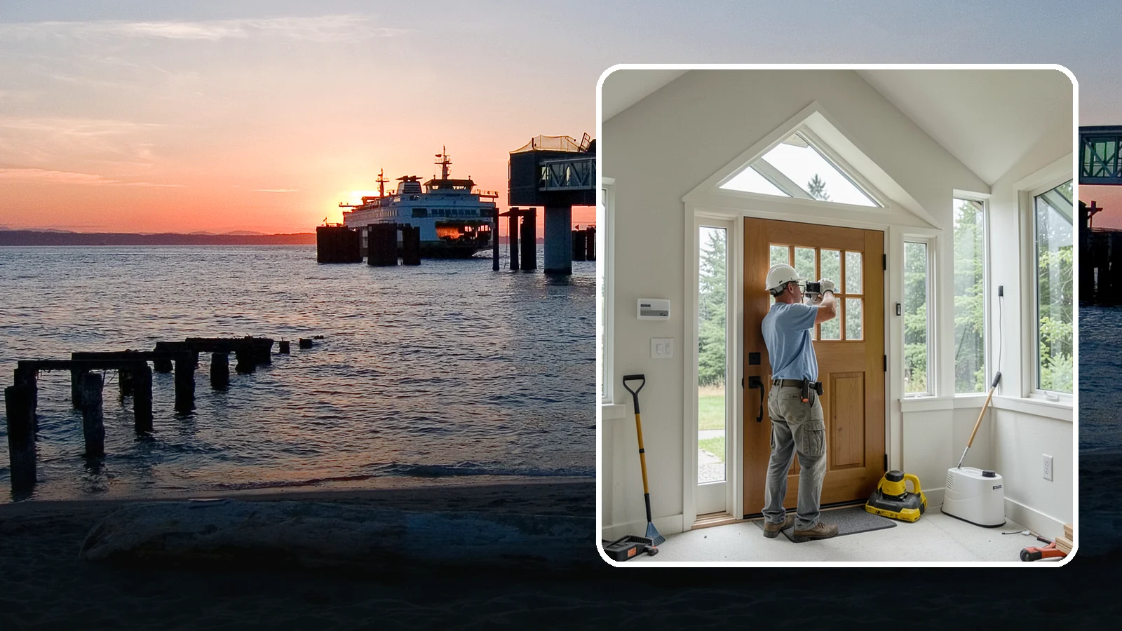Sidelight Installation in Edmonds, Snohomish County, WA - Slender sidelight windows flanking your entry that flood the foyer with natural light.