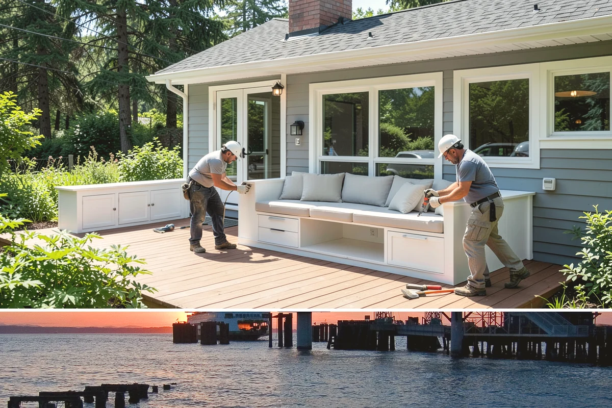 Sidelight Installation in Edmonds, Snohomish County, WA - Because sidelights widen an exterior opening, drier months are the best time to install them.