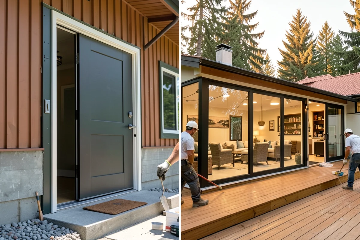 Sidelight Installation in Everett, Snohomish County, WA - Plan the opening width to add one or two sidelight panels