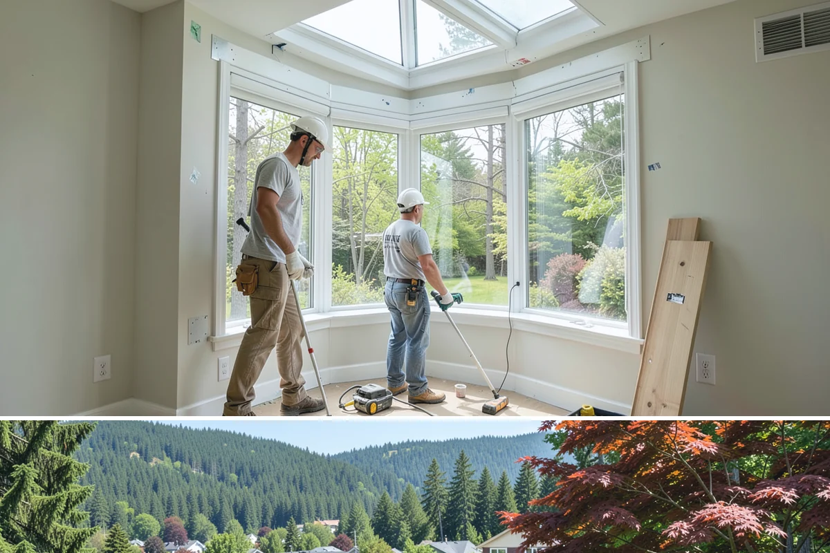 Sidelight Installation in Index, Snohomish County, WA - Because sidelights widen an exterior opening, drier months are the best time to install them.