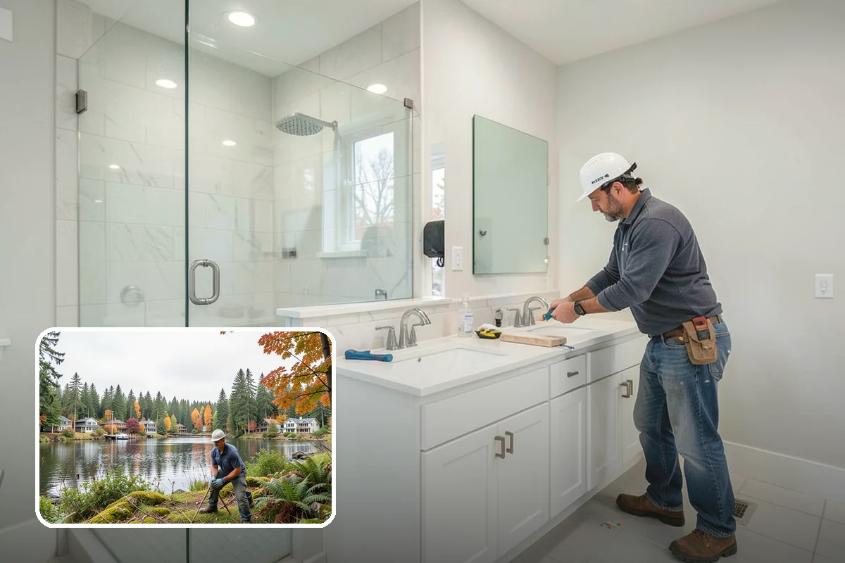 Sidelight Installation in La Conner, Skagit County, WA - More natural light in a once-dark foyer