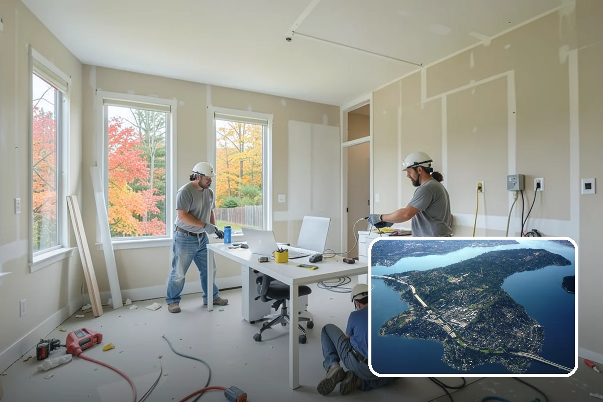Sidelight Installation in Mercer Island, King County, WA - More natural light in a once-dark foyer