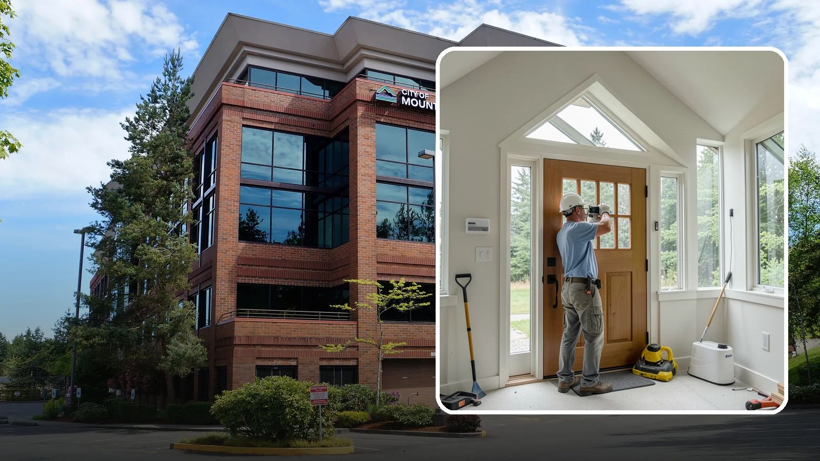 Sidelight Installation in Mountlake Terrace, Snohomish County, WA - Slender sidelight windows flanking your entry that flood the foyer with natural light.