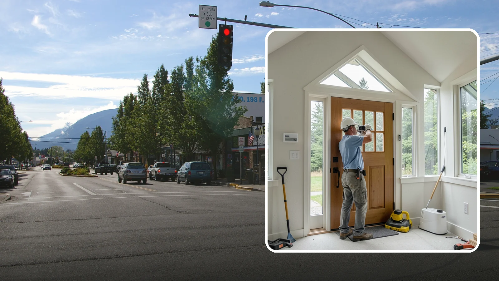 Sidelight Installation in North Bend, King County, WA - Slender sidelight windows flanking your entry that flood the foyer with natural light.