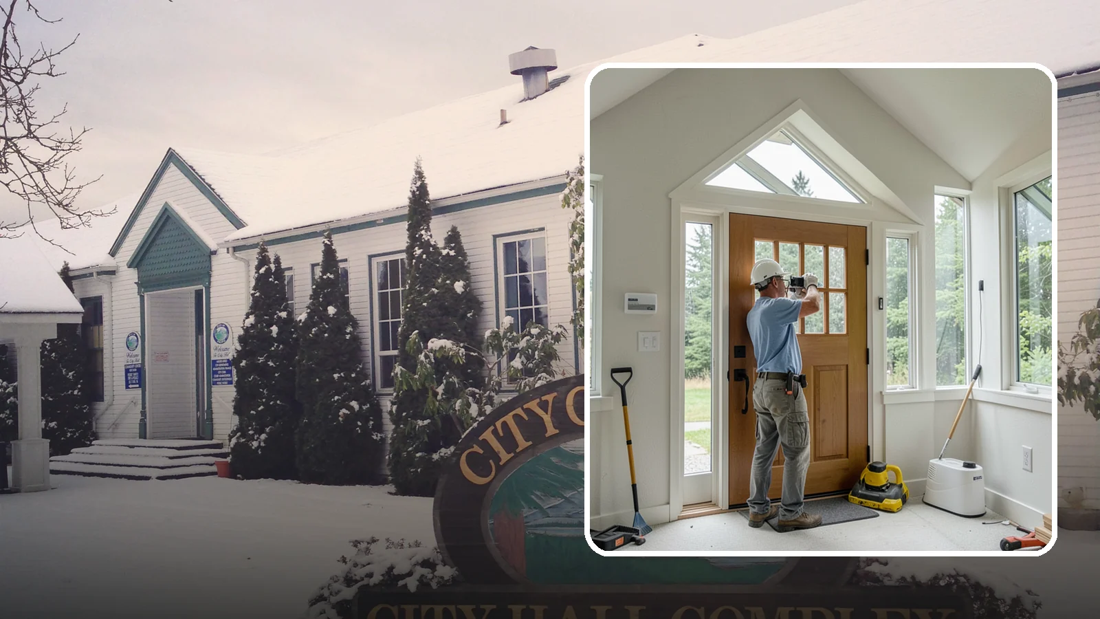 Sidelight Installation in Pacific, King County, WA - Slender sidelight windows flanking your entry that flood the foyer with natural light.