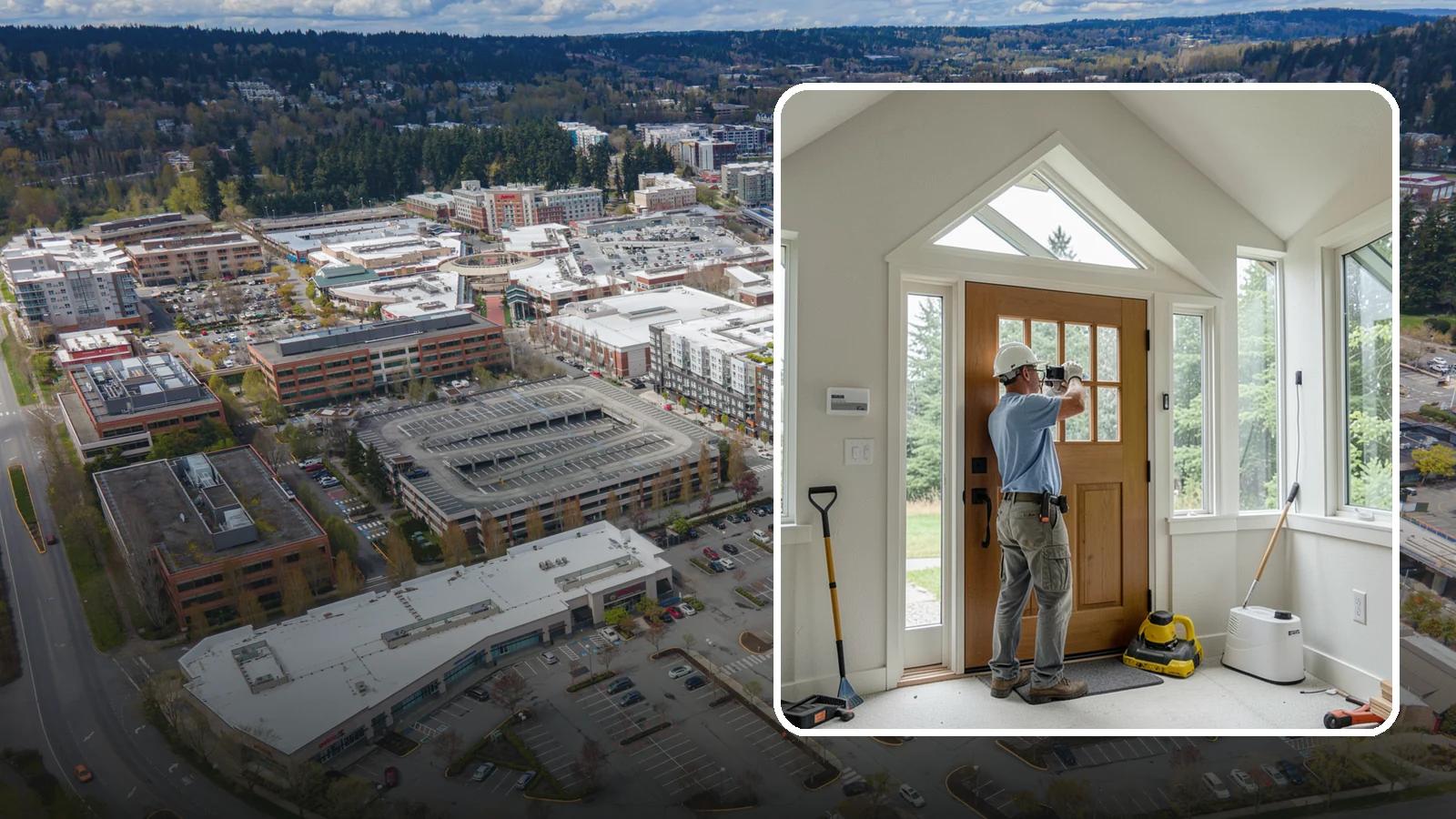 Sidelight Installation in Redmond, King County, WA - Slender sidelight windows flanking your entry that flood the foyer with natural light.