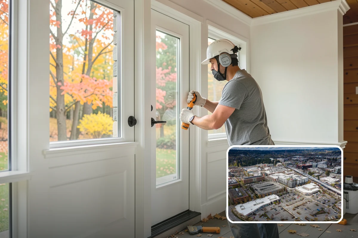 Sidelight Installation in Redmond, King County, WA - More natural light in a once-dark foyer