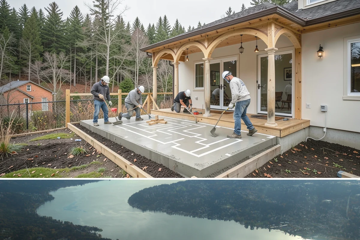 Sidelight Installation in Sammamish, King County, WA - Because sidelights widen an exterior opening, drier months are the best time to install them.