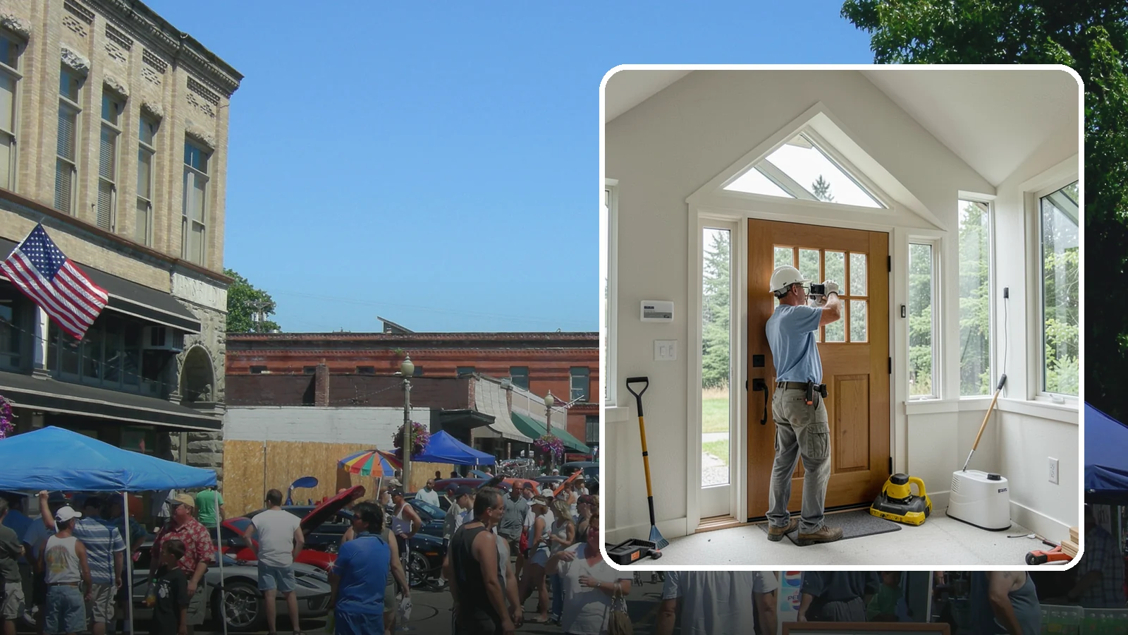 Sidelight Installation in Snohomish, Snohomish County, WA - Slender sidelight windows flanking your entry that flood the foyer with natural light.