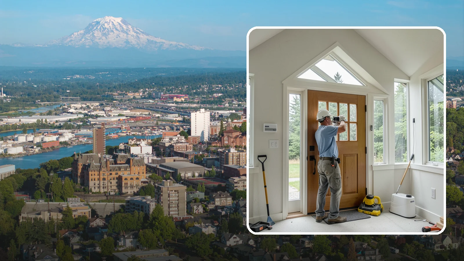 Sidelight Installation in Tacoma, Pierce County, WA - Slender sidelight windows flanking your entry that flood the foyer with natural light.