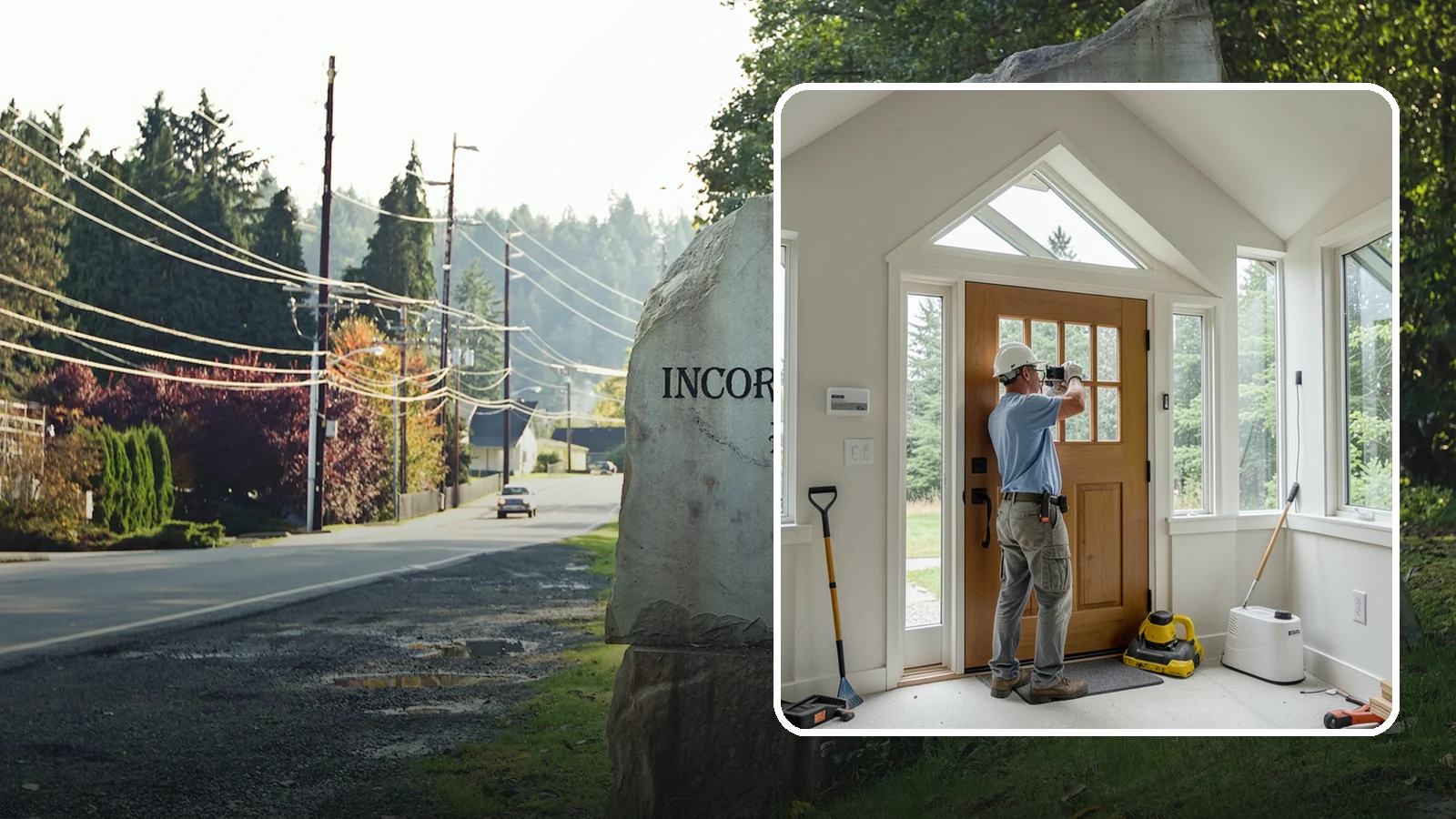 Sidelight Installation in Wilkeson, Pierce County, WA - Slender sidelight windows flanking your entry that flood the foyer with natural light.