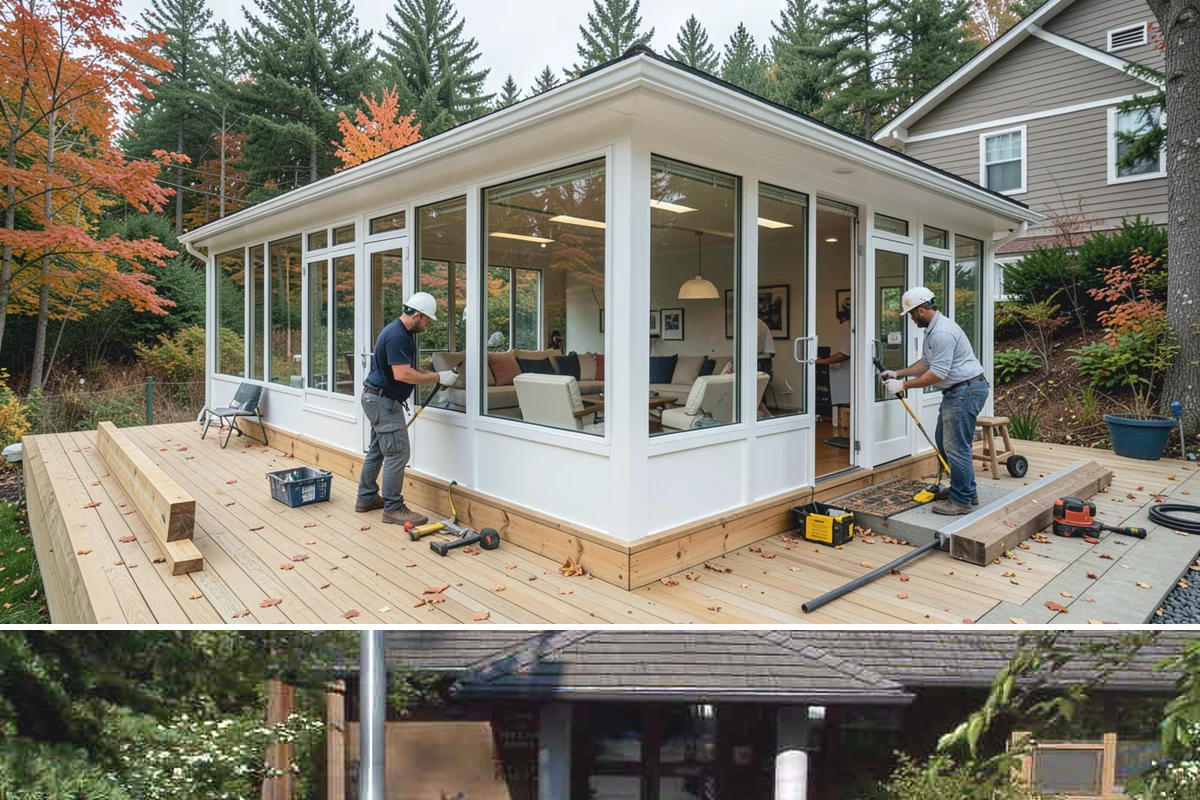 Sidelight Installation in Yarrow Point, King County, WA - Because sidelights widen an exterior opening, drier months are the best time to install them.