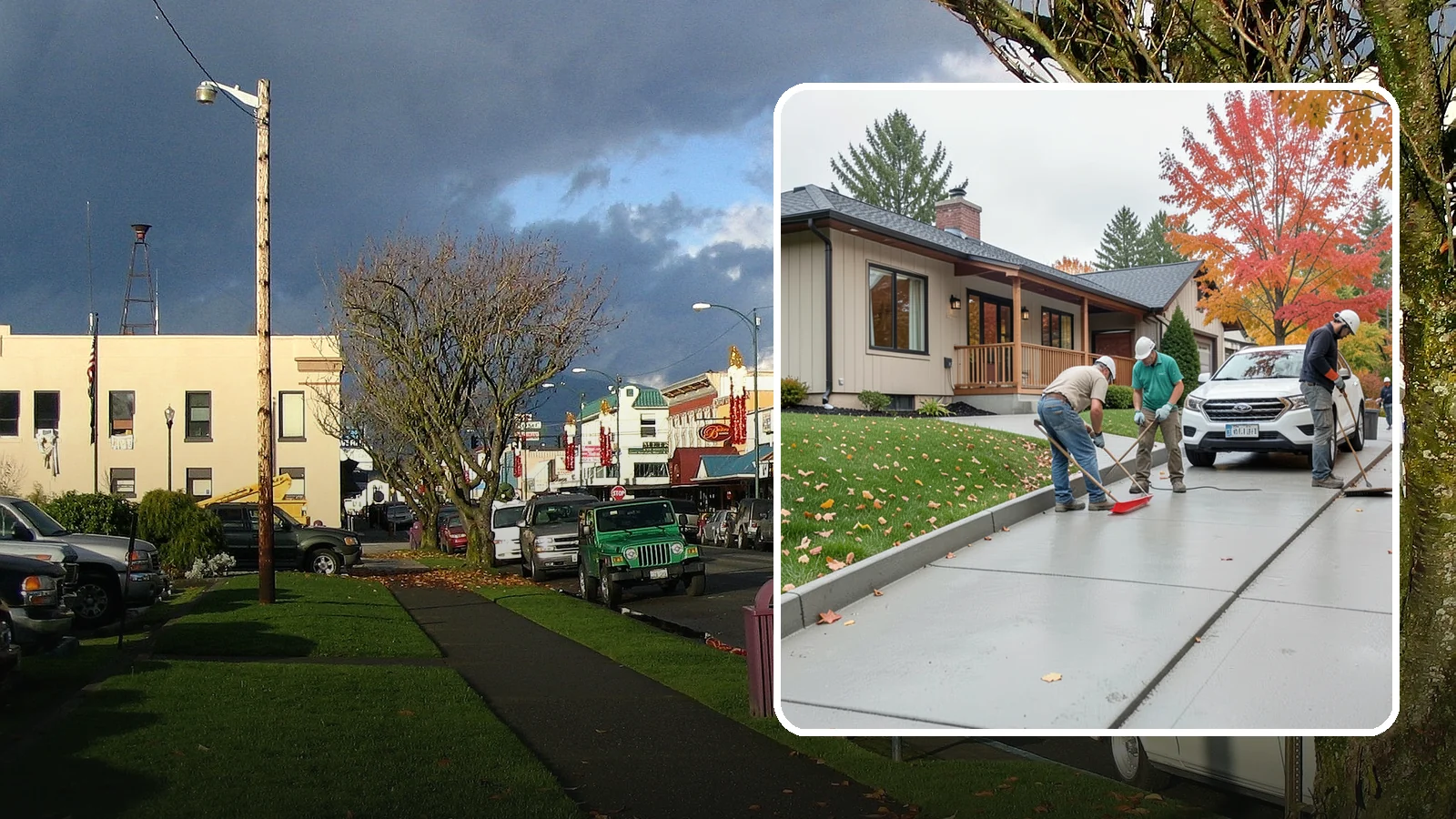 Sidewalk Installation in Arlington, Snohomish County, WA - Code-compliant sidewalks poured with the slope and jointing needed to stay flat and safe in wet climates.
