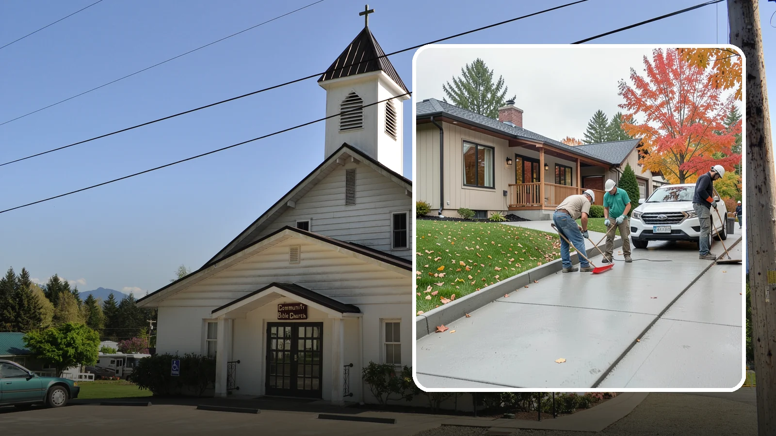 Sidewalk Installation in Concrete, Skagit County, WA - Code-compliant sidewalks poured with the slope and jointing needed to stay flat and safe in wet climates.