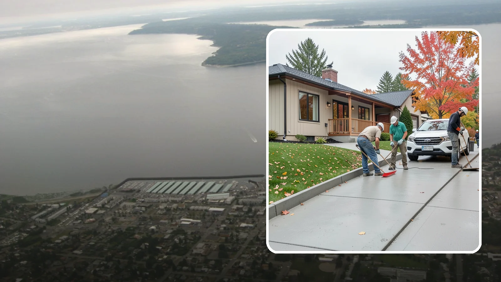 Sidewalk Installation in Des Moines, King County, WA - Code-compliant sidewalks poured with the slope and jointing needed to stay flat and safe in wet climates.