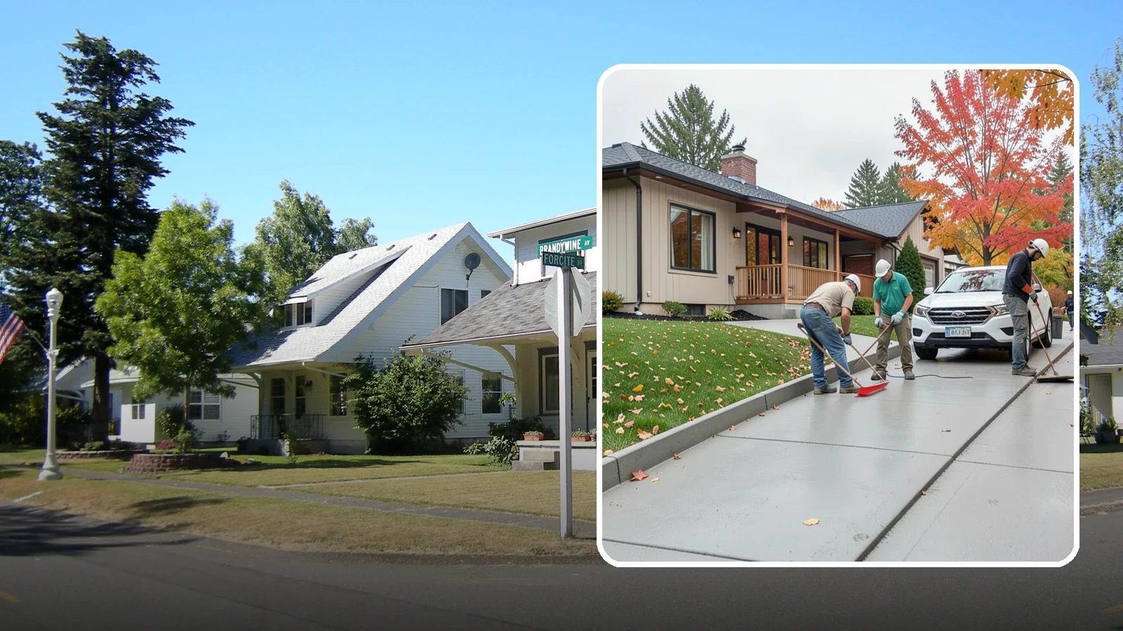Sidewalk Installation in DuPont, Pierce County, WA - Code-compliant sidewalks poured with the slope and jointing needed to stay flat and safe in wet climates.
