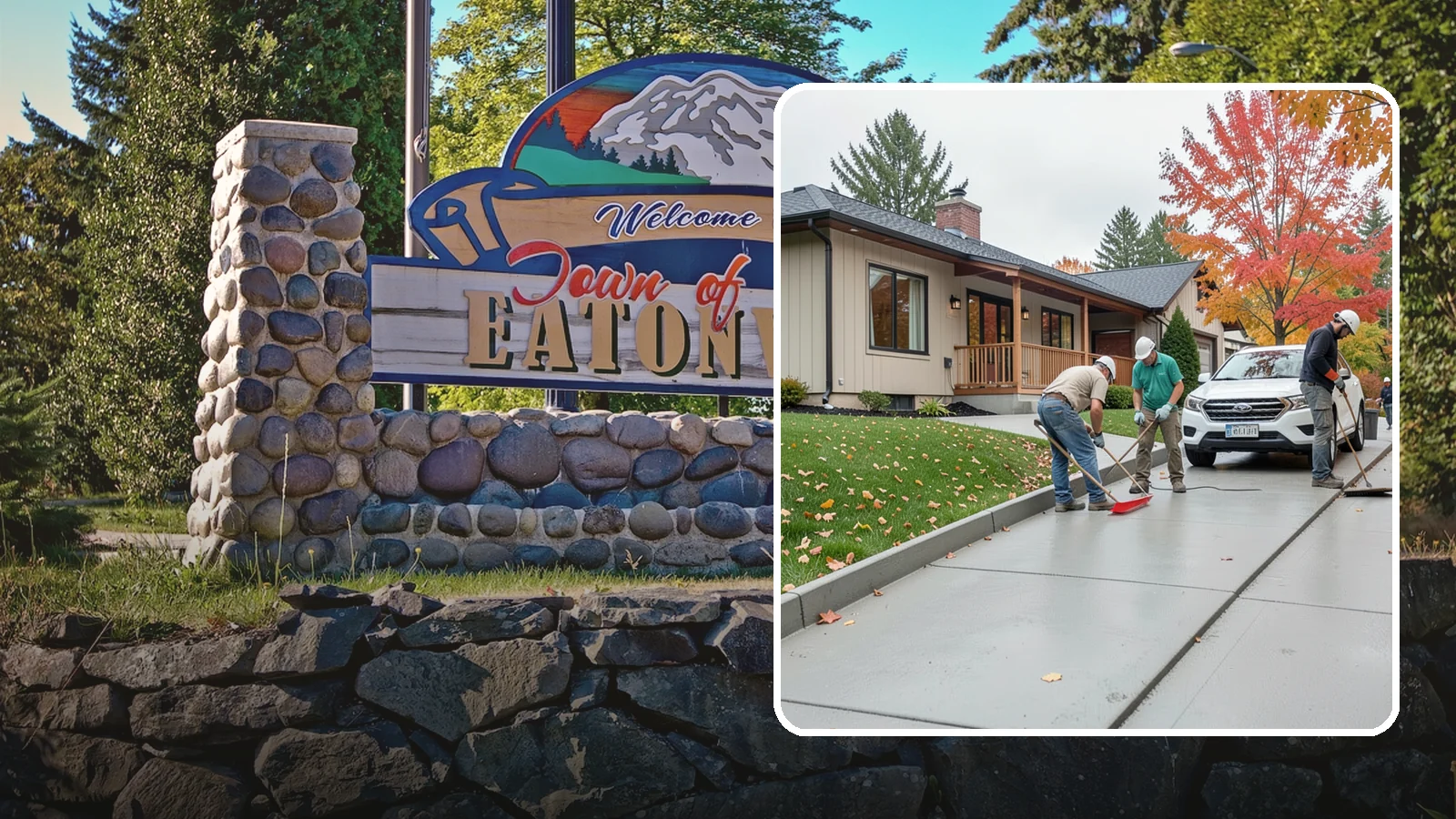 Sidewalk Installation in Eatonville, Pierce County, WA - Code-compliant sidewalks poured with the slope and jointing needed to stay flat and safe in wet climates.