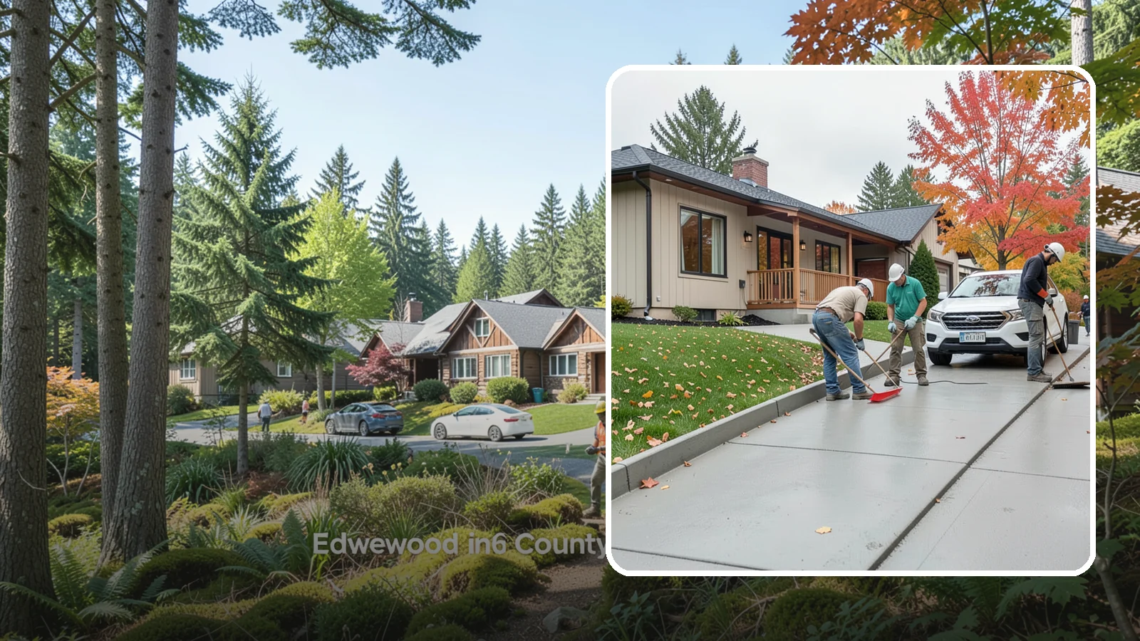 Sidewalk Installation in Edgewood, Pierce County, WA - Code-compliant sidewalks poured with the slope and jointing needed to stay flat and safe in wet climates.
