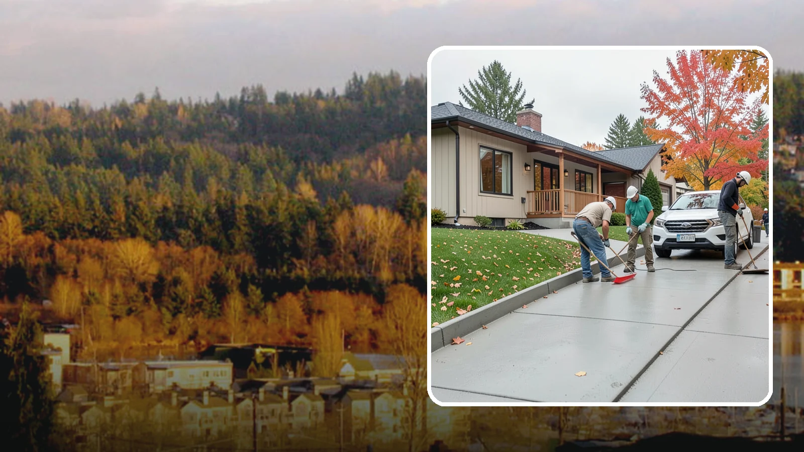 Sidewalk Installation in Kenmore, King County, WA - Code-compliant sidewalks poured with the slope and jointing needed to stay flat and safe in wet climates.