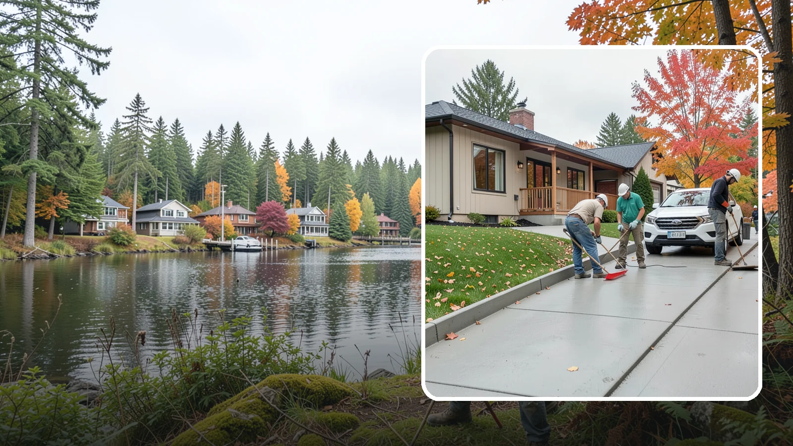 Sidewalk Installation in La Conner, Skagit County, WA - Code-compliant sidewalks poured with the slope and jointing needed to stay flat and safe in wet climates.
