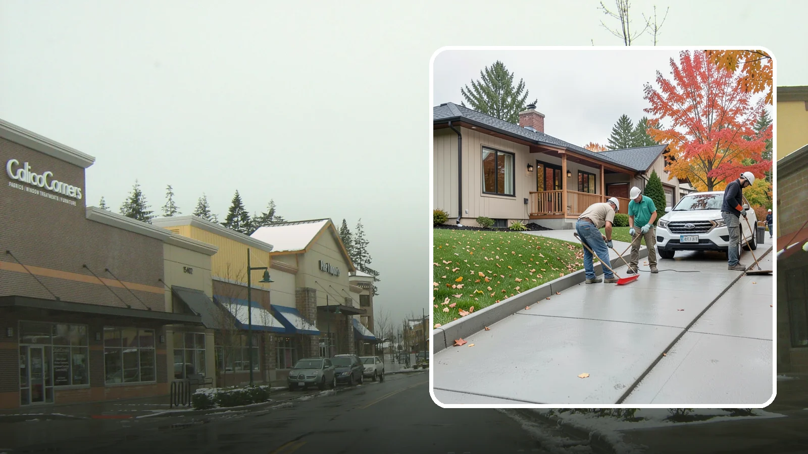 Sidewalk Installation in Mill Creek, Snohomish County, WA - Code-compliant sidewalks poured with the slope and jointing needed to stay flat and safe in wet climates.