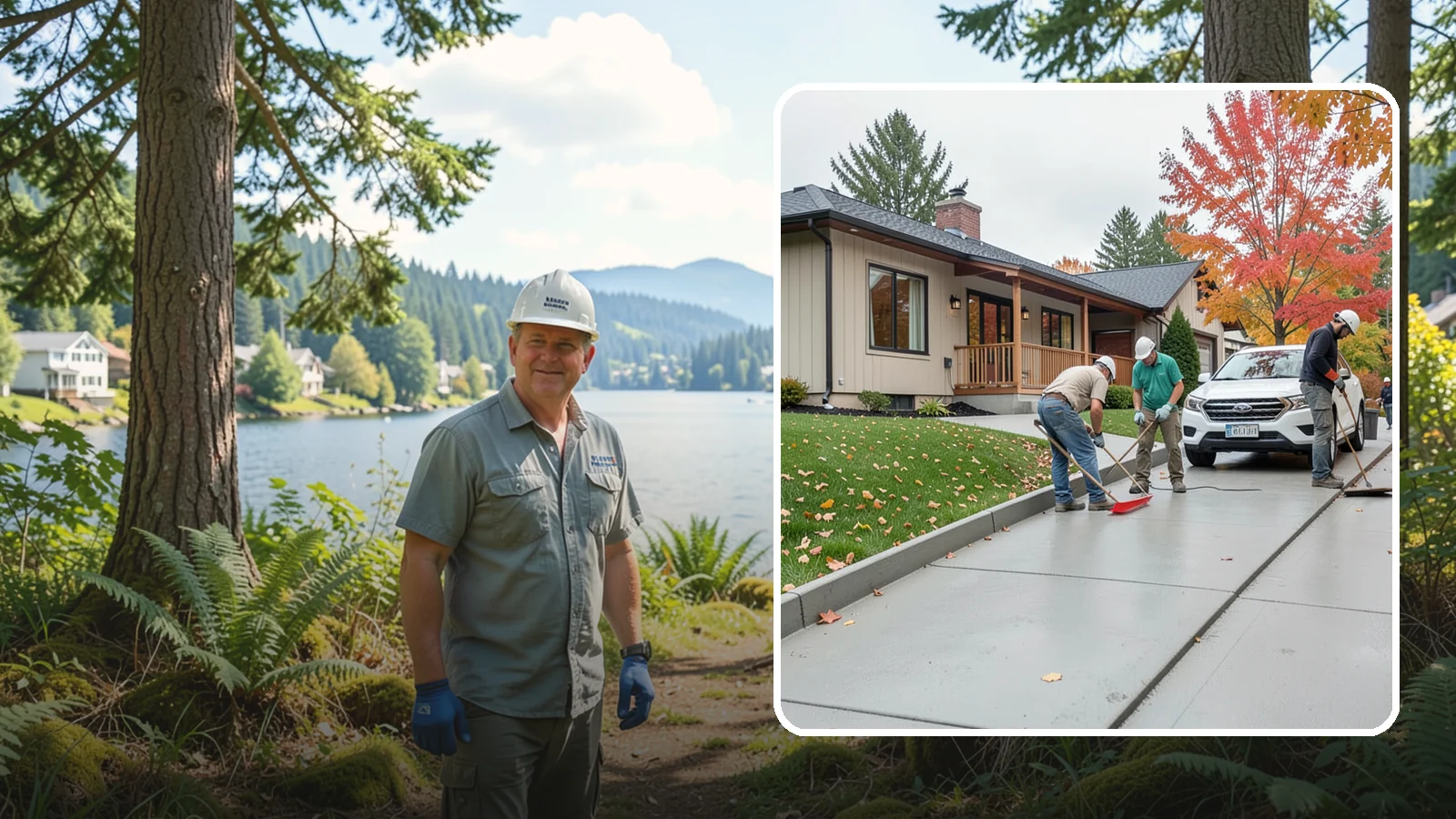 Sidewalk Installation in Milton, King County, WA - Code-compliant sidewalks poured with the slope and jointing needed to stay flat and safe in wet climates.