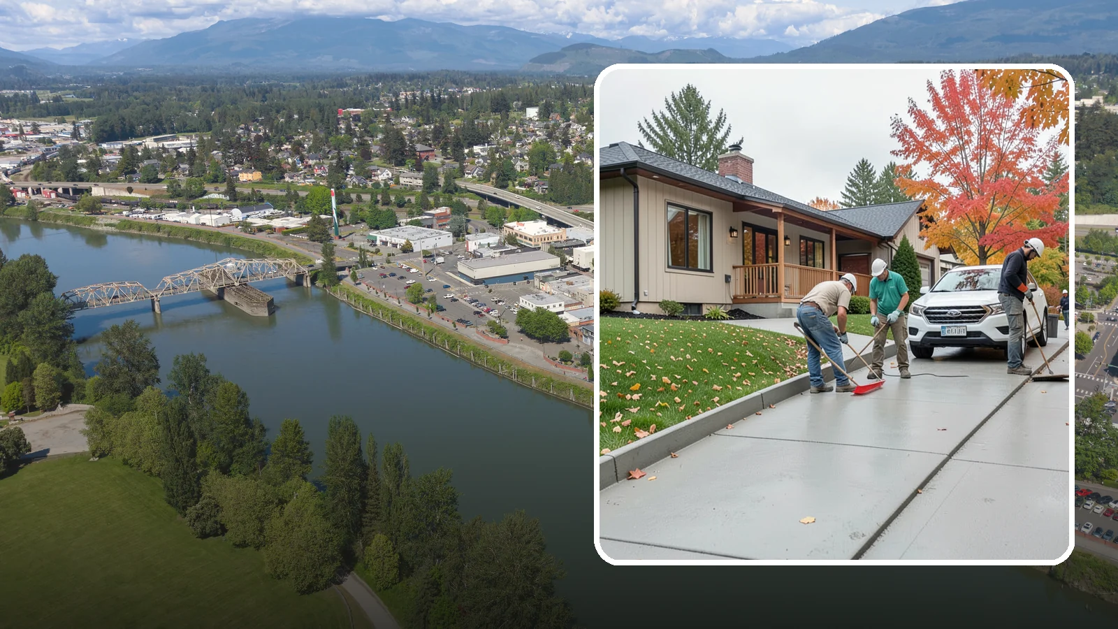 Sidewalk Installation in Mount Vernon, Skagit County, WA - Code-compliant sidewalks poured with the slope and jointing needed to stay flat and safe in wet climates.