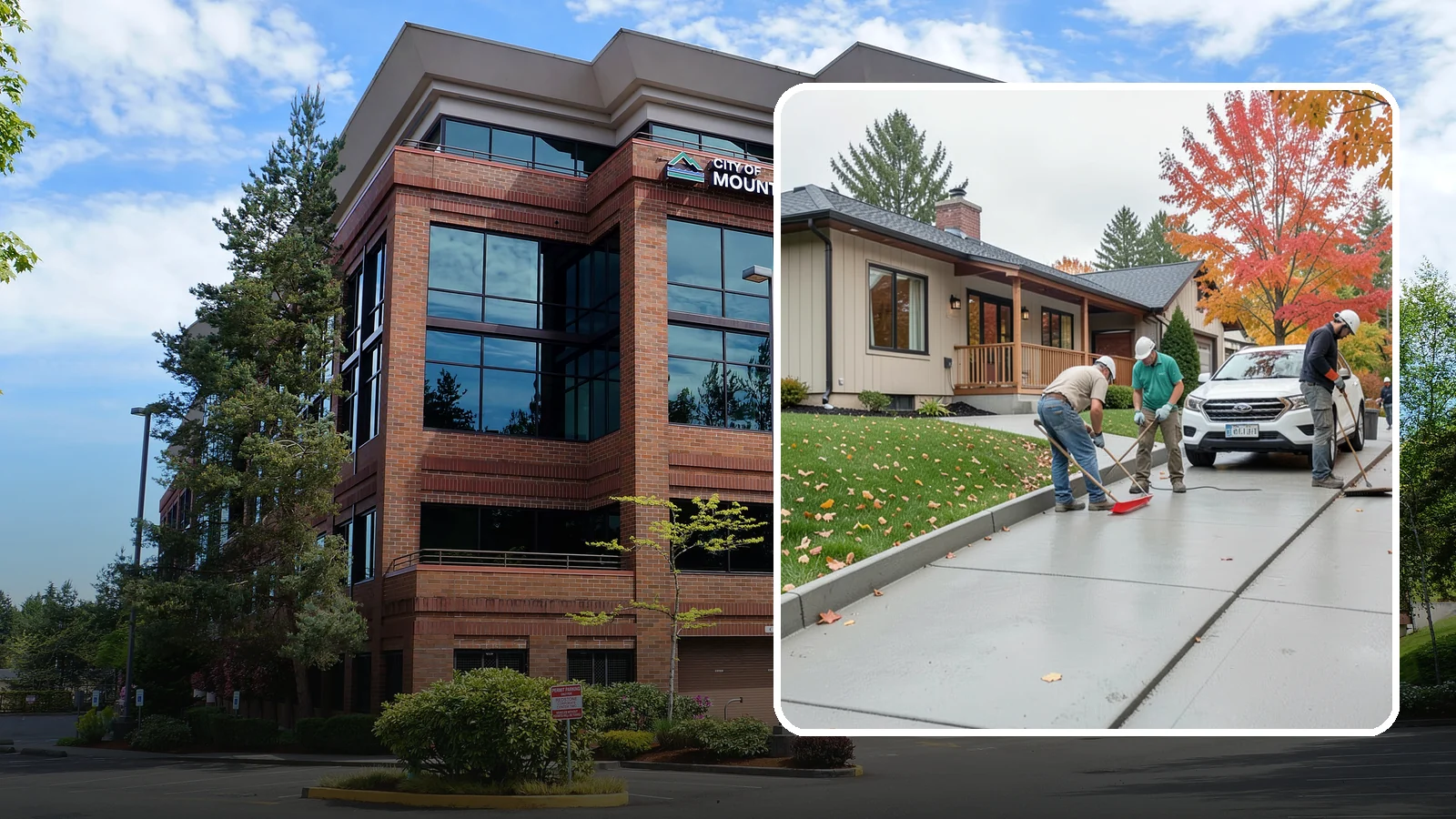 Sidewalk Installation in Mountlake Terrace, Snohomish County, WA - Code-compliant sidewalks poured with the slope and jointing needed to stay flat and safe in wet climates.