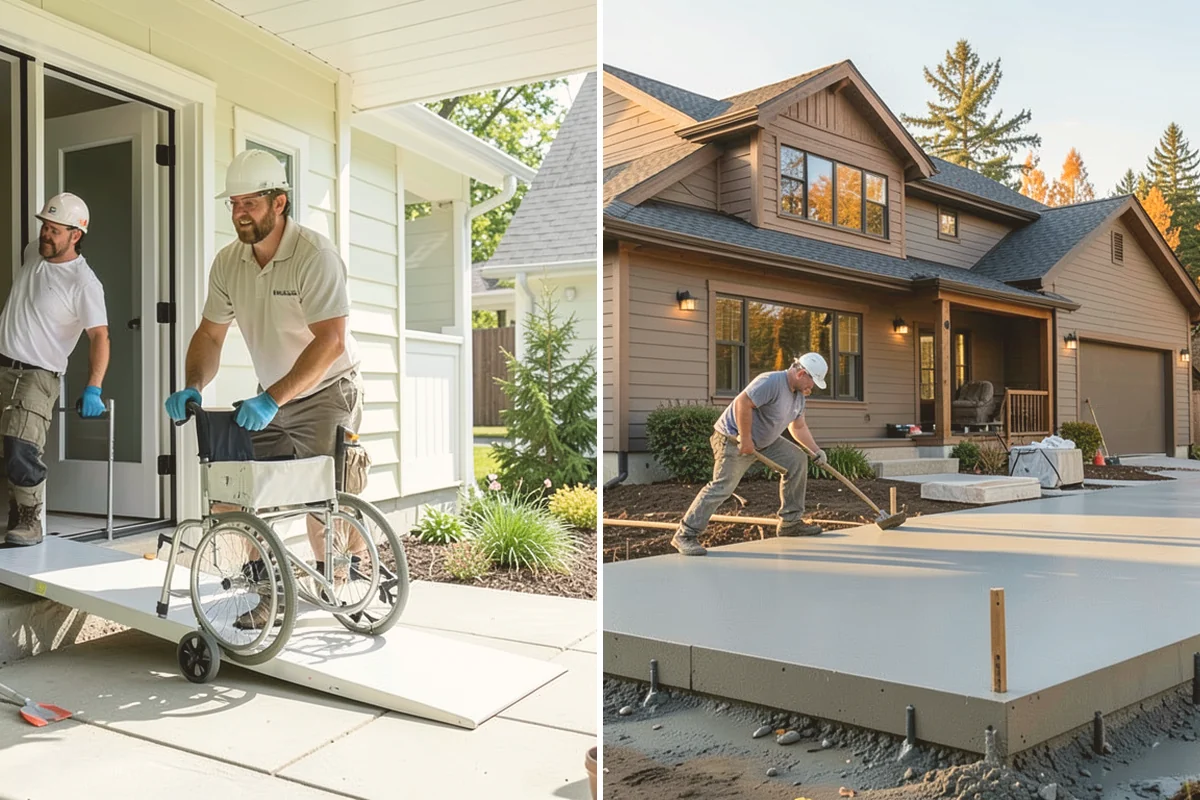 Sidewalk Installation in Newcastle, King County, WA - Confirm layout, grade, and permit requirements