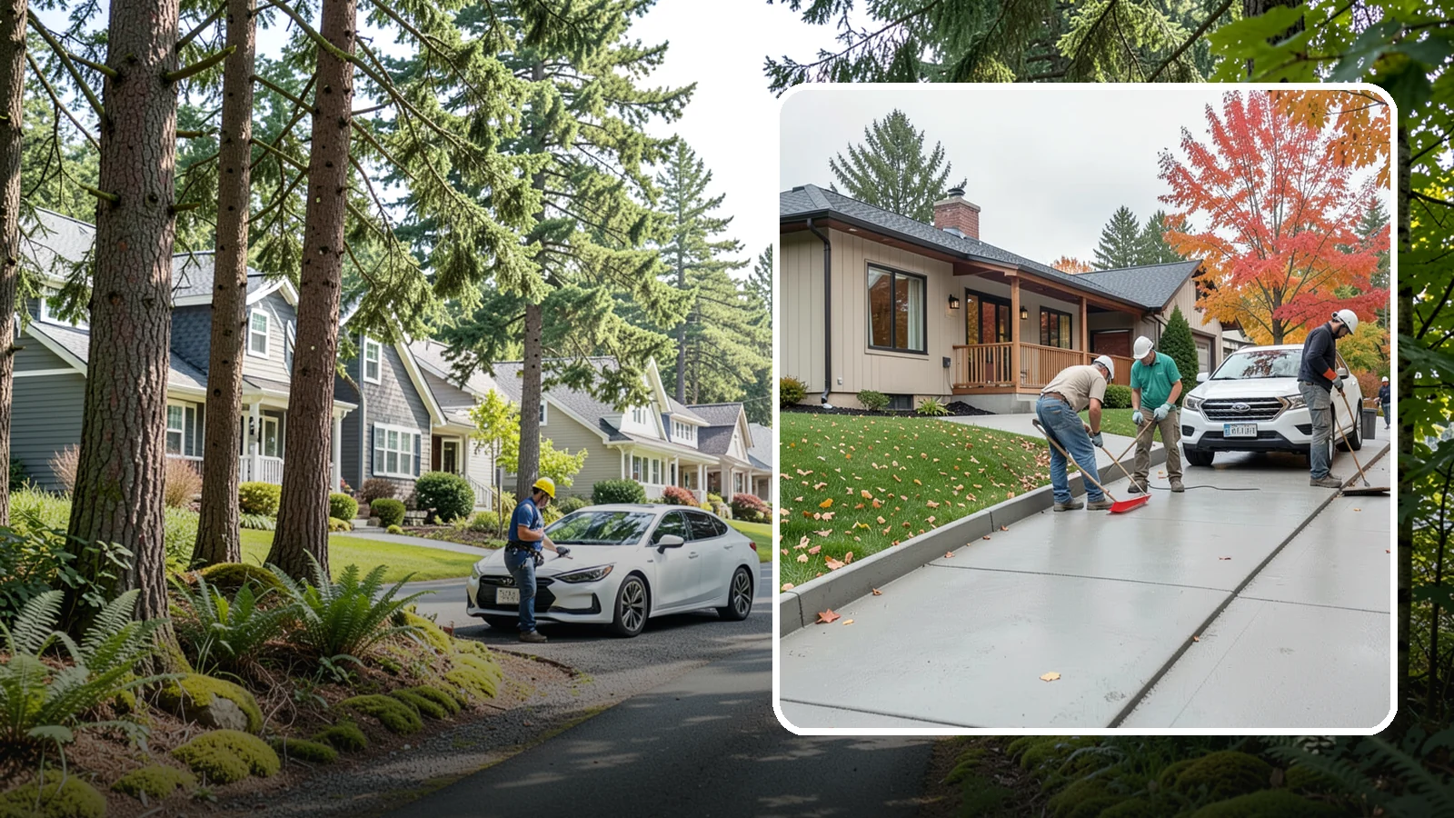 Sidewalk Installation in Normandy Park, King County, WA - Code-compliant sidewalks poured with the slope and jointing needed to stay flat and safe in wet climates.