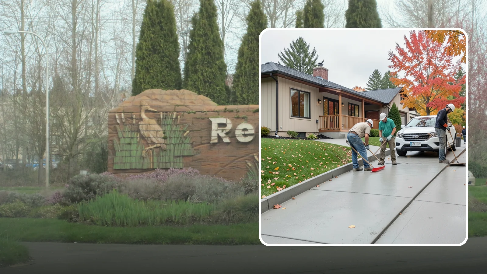 Sidewalk Installation in Renton, King County, WA - Code-compliant sidewalks poured with the slope and jointing needed to stay flat and safe in wet climates.