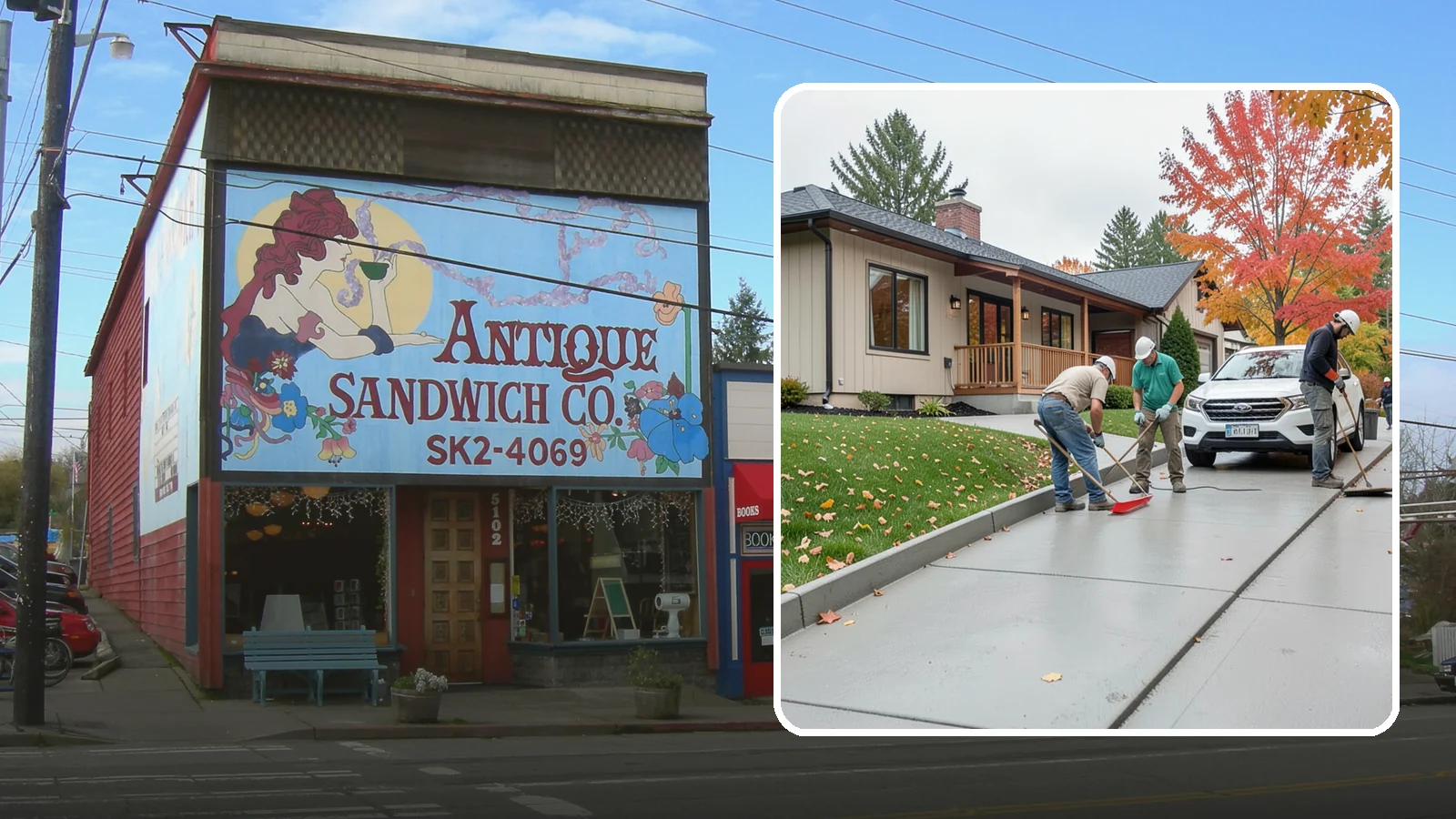 Sidewalk Installation in Ruston, Pierce County, WA - Code-compliant sidewalks poured with the slope and jointing needed to stay flat and safe in wet climates.