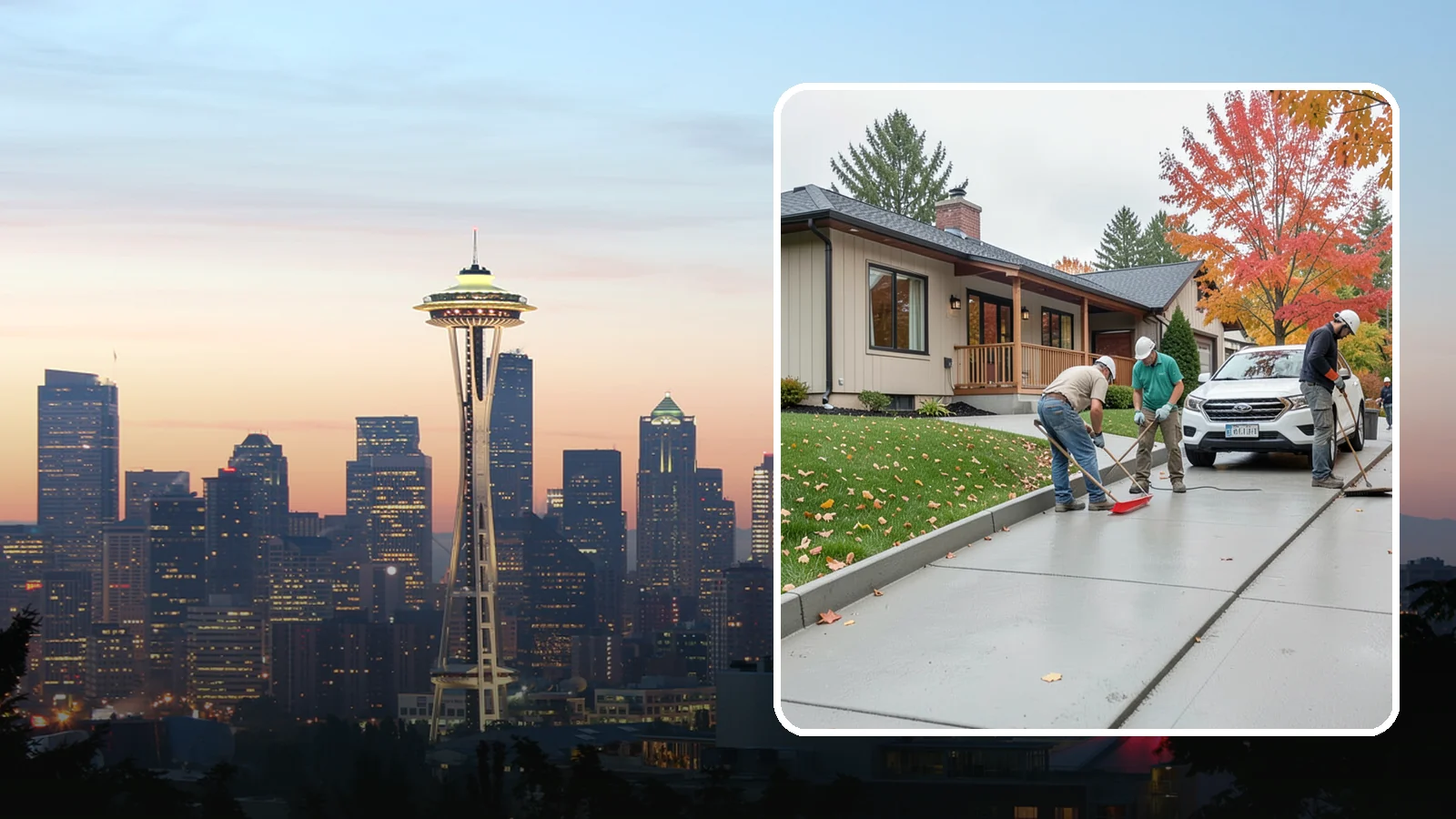 Sidewalk Installation in Seattle, King County, WA - Code-compliant sidewalks poured with the slope and jointing needed to stay flat and safe in wet climates.
