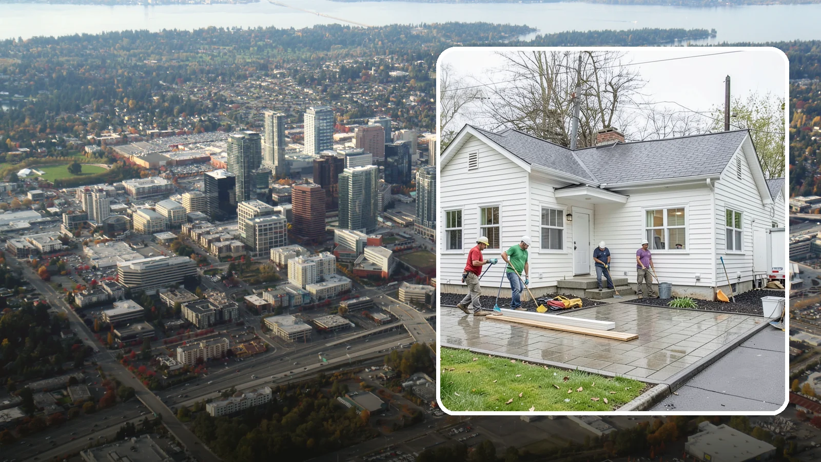Siding Installation in Bellevue, King County, WA - We install new exterior siding that shields Western Washington homes from wind-driven rain and constant Puget Sound moisture.